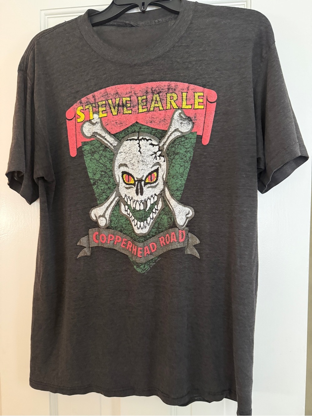 Steve Earle Copperhead Road Graphic Tee - Dark Gray